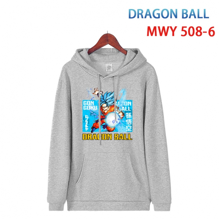 DRAGON BALL Cotton Hooded Patch Pocket Sweatshirt   from S to 4XL MWY-508-6