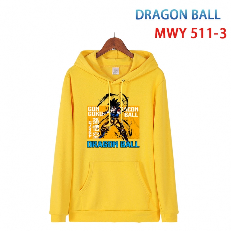 DRAGON BALL Cotton Hooded Patch Pocket Sweatshirt   from S to 4XL MWY-511-3