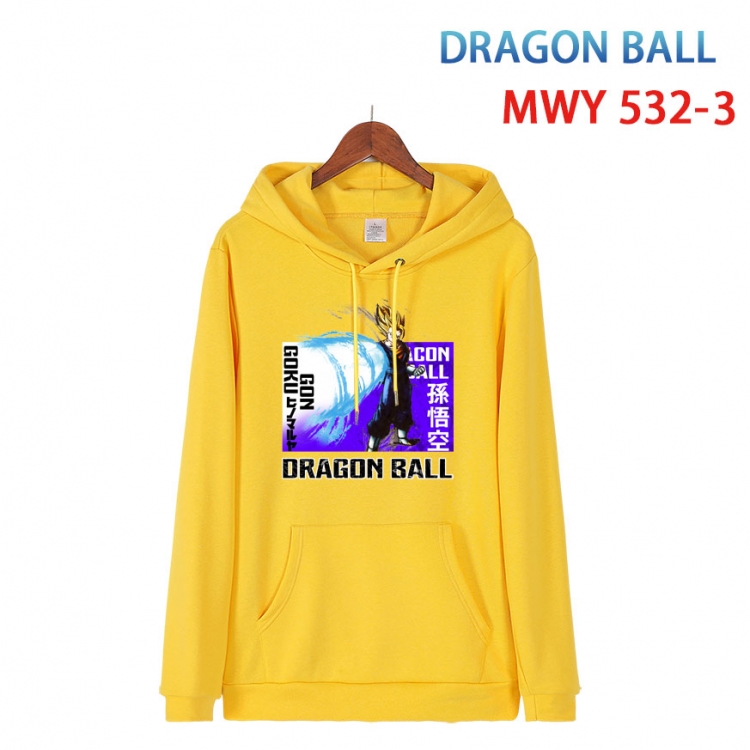 DRAGON BALL Cotton Hooded Patch Pocket Sweatshirt   from S to 4XL MWY-532-3