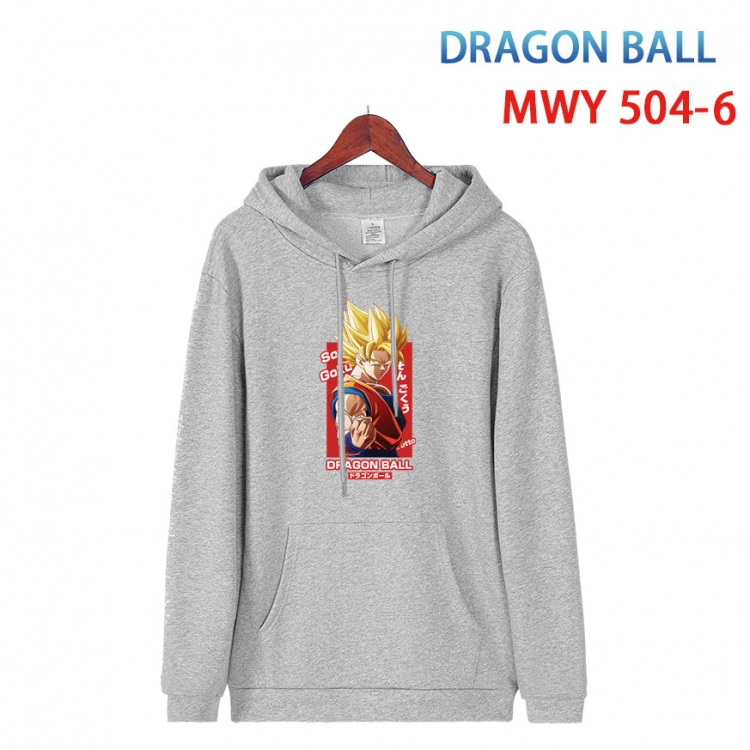DRAGON BALL Cotton Hooded Patch Pocket Sweatshirt   from S to 4XL  MWY-504-6