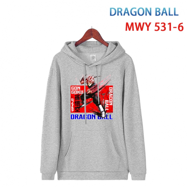 DRAGON BALL Cotton Hooded Patch Pocket Sweatshirt   from S to 4XL MWY-531-6