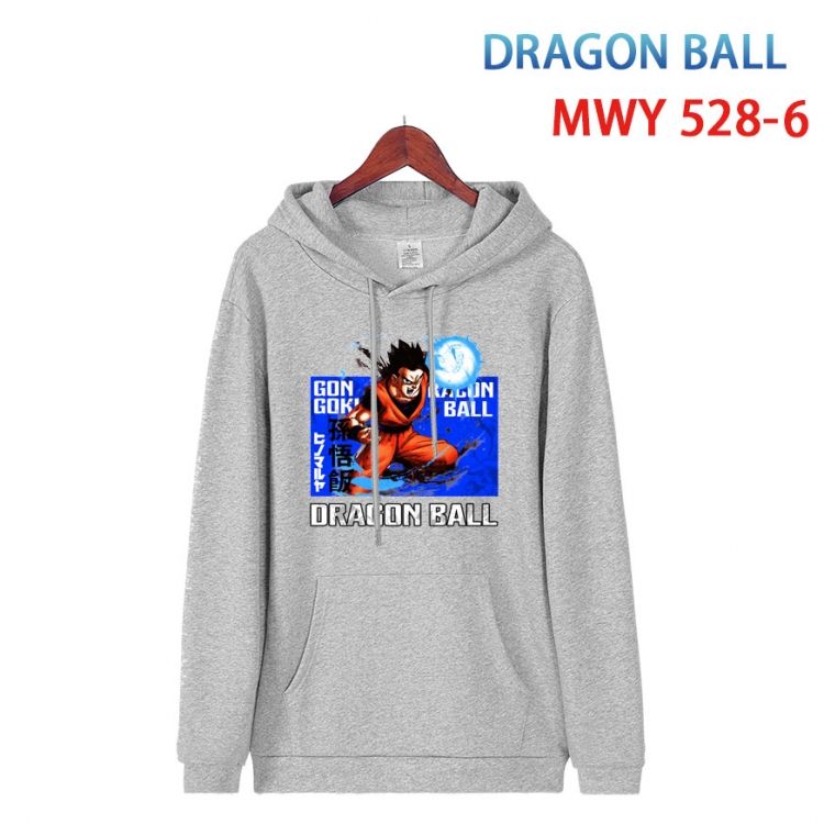 DRAGON BALL Cotton Hooded Patch Pocket Sweatshirt   from S to 4XL MWY-528-6