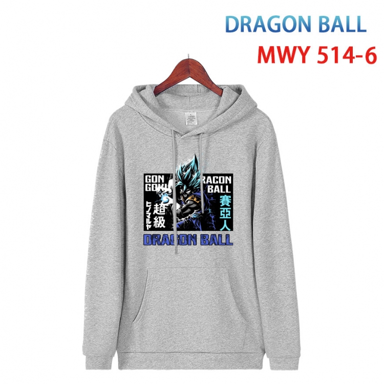 DRAGON BALL Cotton Hooded Patch Pocket Sweatshirt   from S to 4XL MWY-514-6