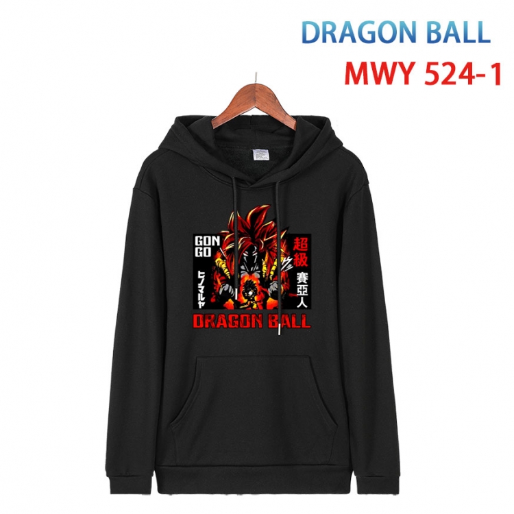 DRAGON BALL Cotton Hooded Patch Pocket Sweatshirt   from S to 4XL  MWY-524-1