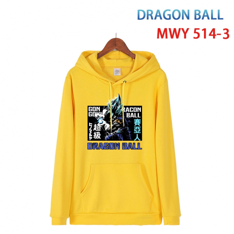 DRAGON BALL Cotton Hooded Patch Pocket Sweatshirt   from S to 4XL  MWY-514-3