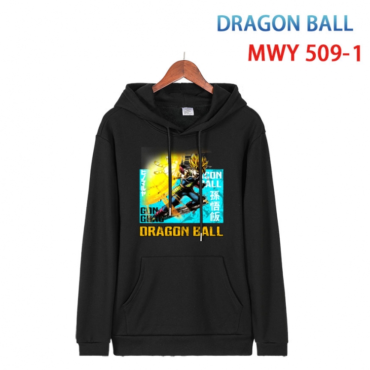 DRAGON BALL Cotton Hooded Patch Pocket Sweatshirt   from S to 4XL MWY-509-1