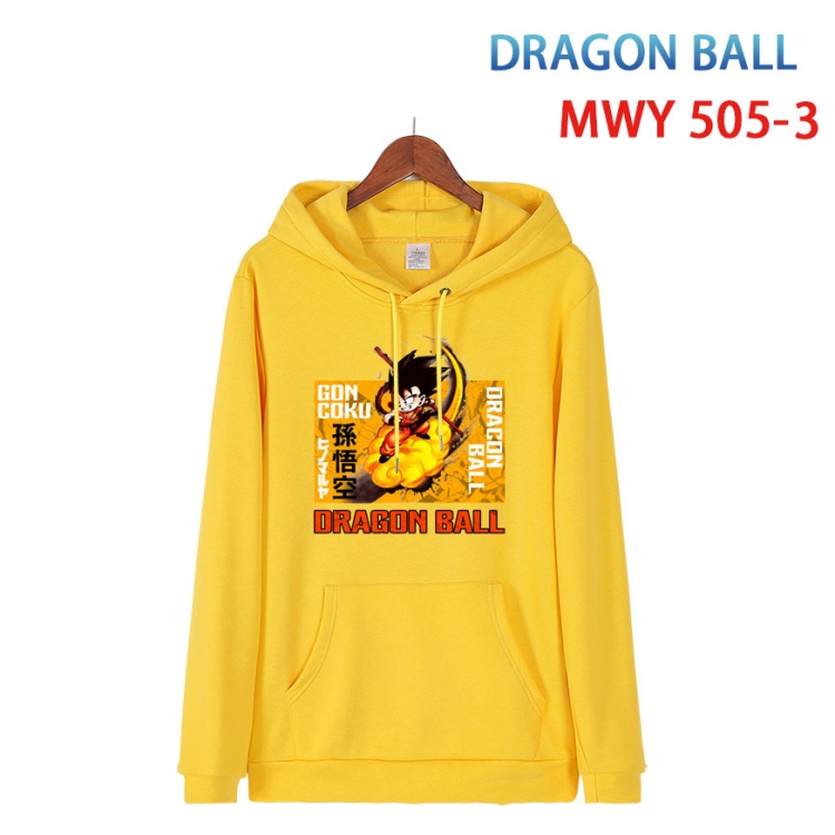 DRAGON BALL Cotton Hooded Patch Pocket Sweatshirt   from S to 4XL MWY-505-3