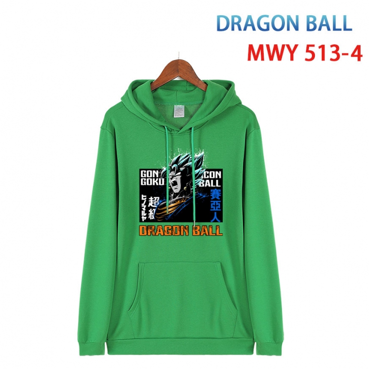 DRAGON BALL Cotton Hooded Patch Pocket Sweatshirt   from S to 4XL MWY-513-4