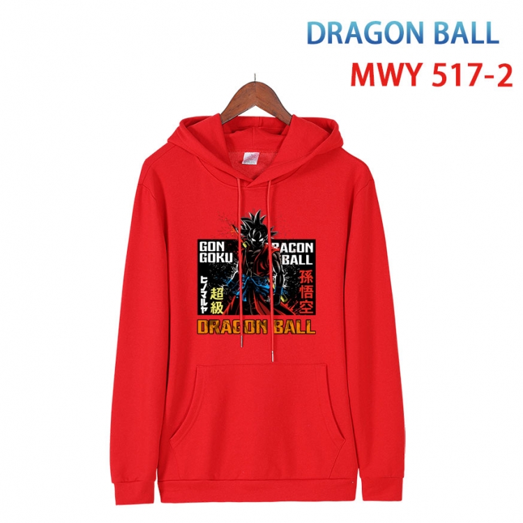 DRAGON BALL Cotton Hooded Patch Pocket Sweatshirt   from S to 4XL MWY-517-2