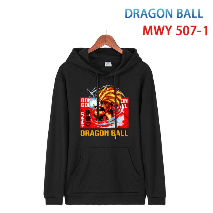 DRAGON BALL Cotton Hooded Patch Pocket Sweatshirt   from S to 4XL MWY-507-1