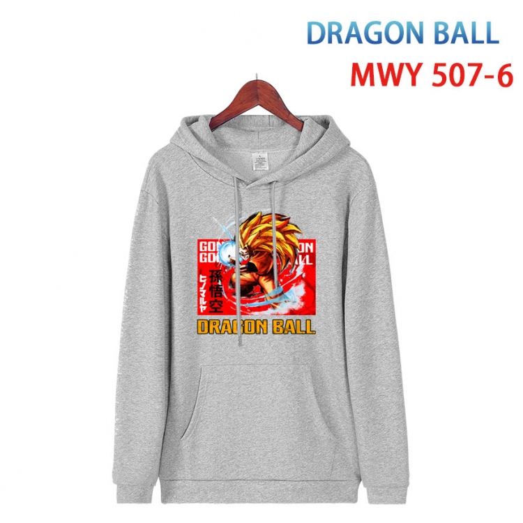 DRAGON BALL Cotton Hooded Patch Pocket Sweatshirt   from S to 4XL MWY-507-6