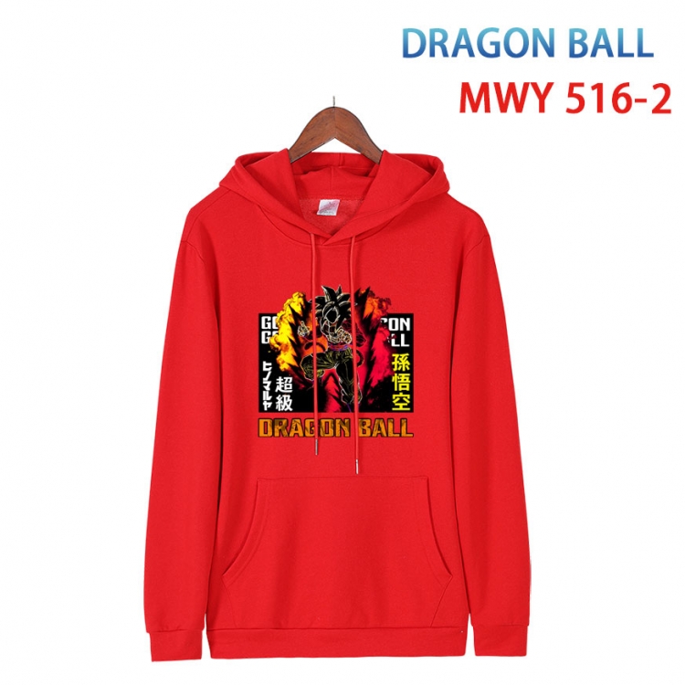 DRAGON BALL Cotton Hooded Patch Pocket Sweatshirt   from S to 4XL MWY-516-2