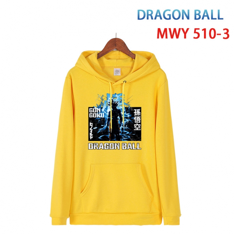 DRAGON BALL Cotton Hooded Patch Pocket Sweatshirt   from S to 4XL MWY-510-3