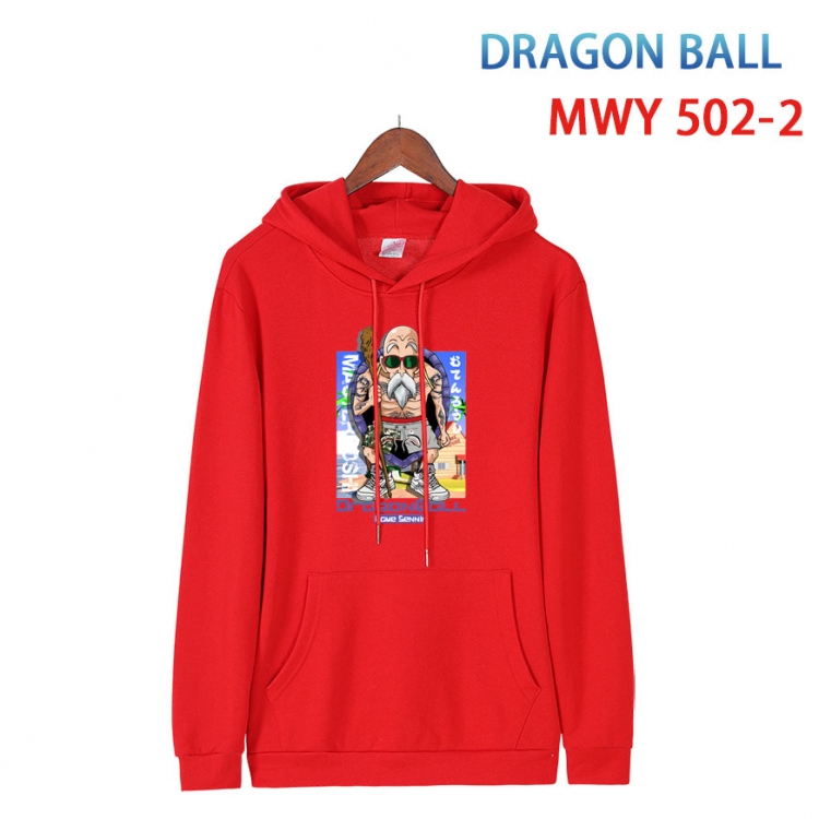 DRAGON BALL Cotton Hooded Patch Pocket Sweatshirt   from S to 4XL MWY-502-2