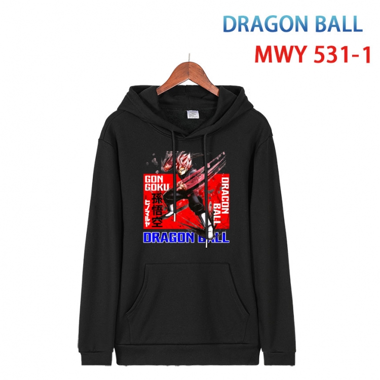 DRAGON BALL Cotton Hooded Patch Pocket Sweatshirt   from S to 4XL MWY-531-1