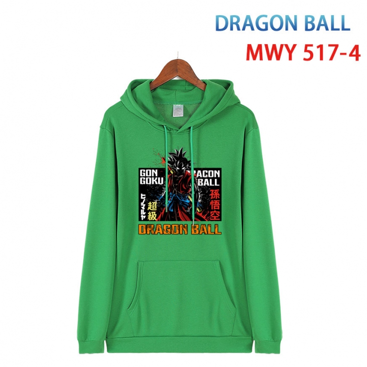 DRAGON BALL Cotton Hooded Patch Pocket Sweatshirt   from S to 4XL MWY-517-4
