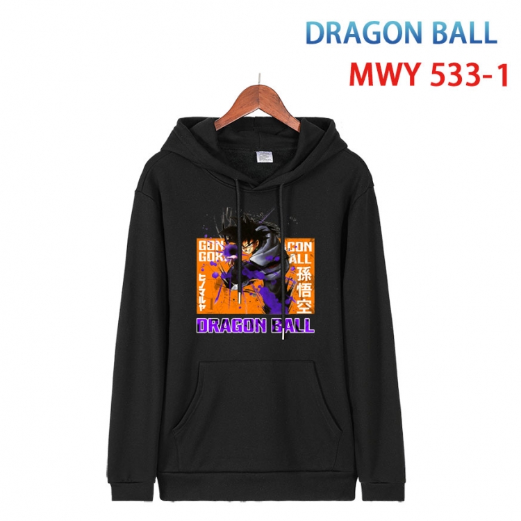 DRAGON BALL Cotton Hooded Patch Pocket Sweatshirt   from S to 4XL MWY-533-1