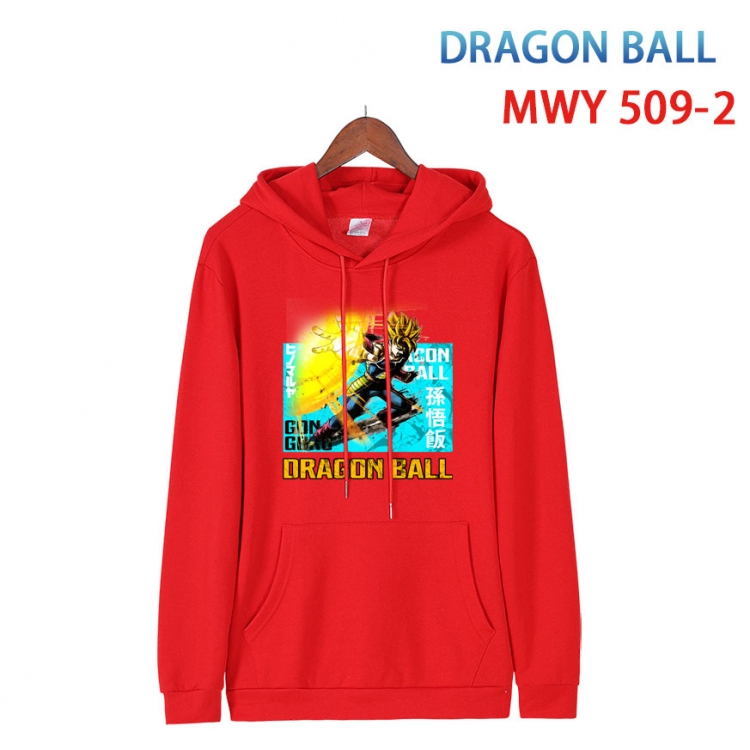 DRAGON BALL Cotton Hooded Patch Pocket Sweatshirt   from S to 4XL MWY-509-2