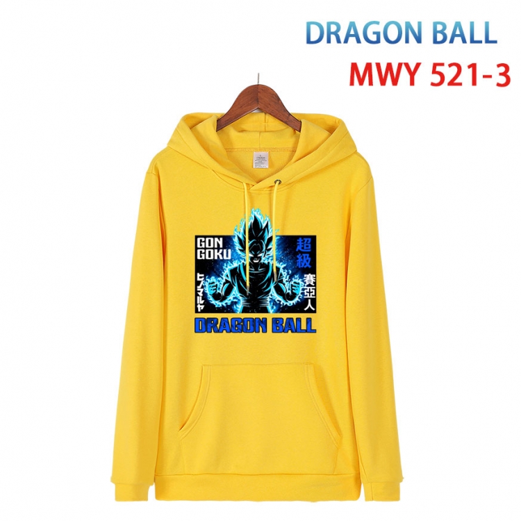  DRAGON BALL Cotton Hooded Patch Pocket Sweatshirt   from S to 4XL