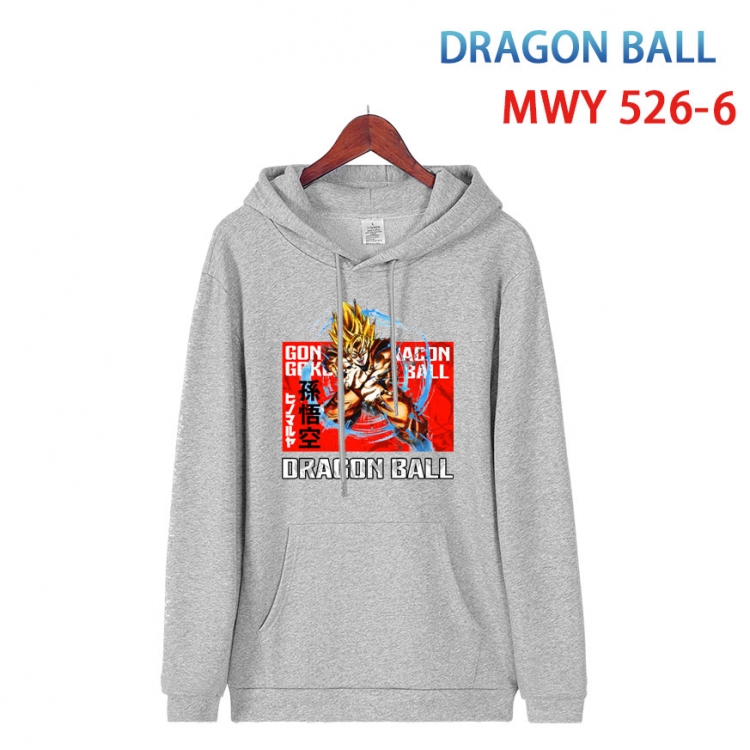 DRAGON BALL Cotton Hooded Patch Pocket Sweatshirt   from S to 4XL MWY-526-6