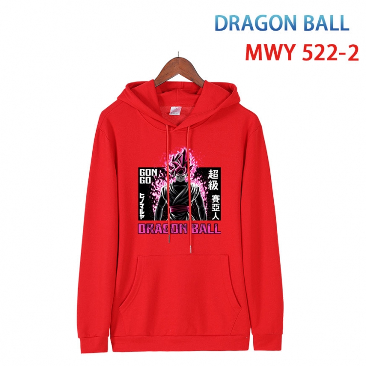 DRAGON BALL Cotton Hooded Patch Pocket Sweatshirt   from S to 4XL MWY-522-2