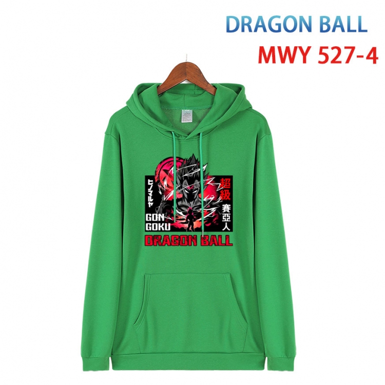 DRAGON BALL Cotton Hooded Patch Pocket Sweatshirt   from S to 4XL MWY-527-4