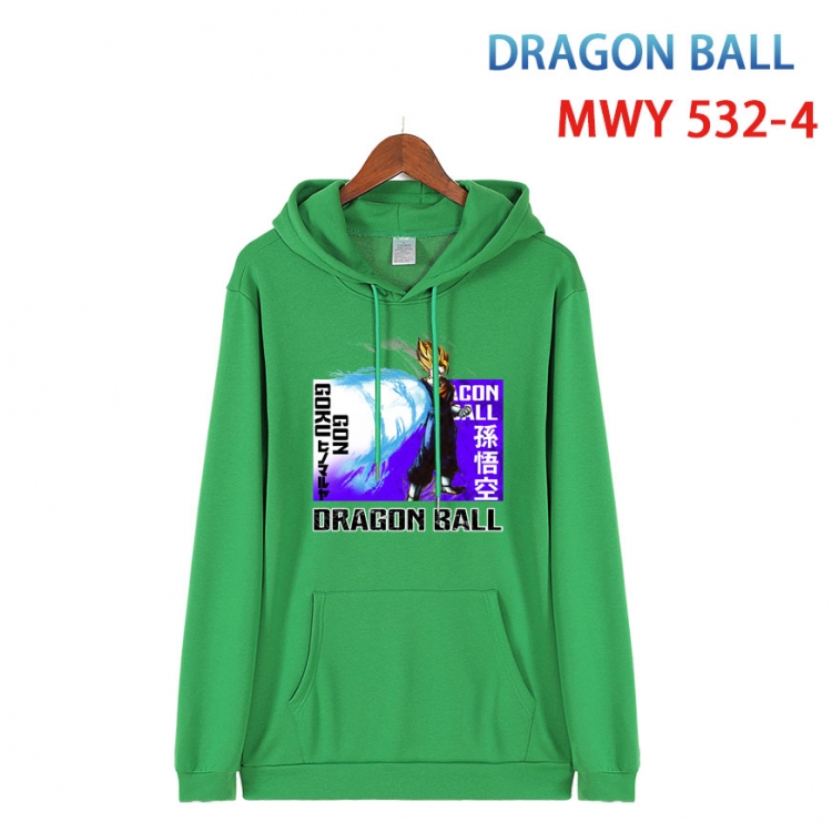 DRAGON BALL Cotton Hooded Patch Pocket Sweatshirt   from S to 4XL MWY-532-4