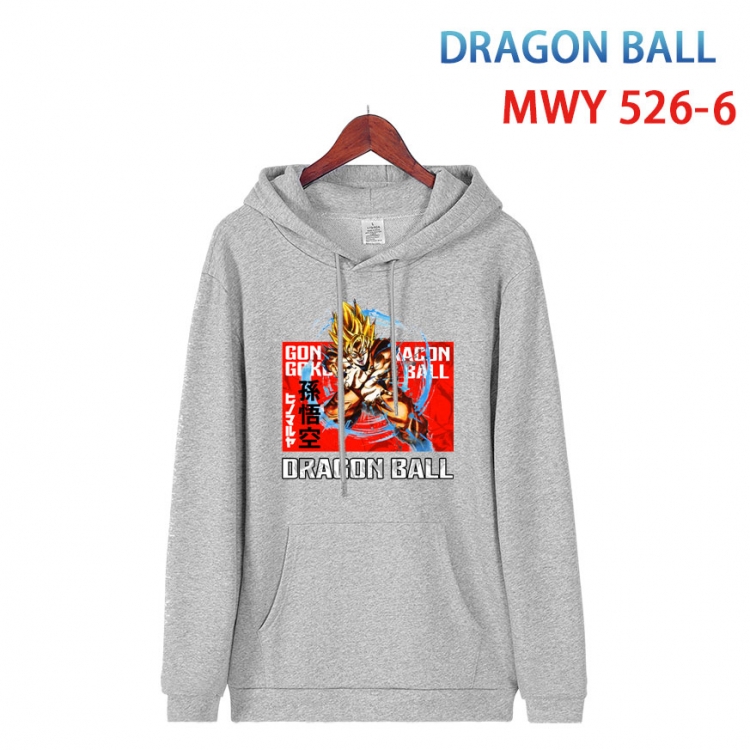 DRAGON BALL Cotton Hooded Patch Pocket Sweatshirt   from S to 4XL  MWY-526-6