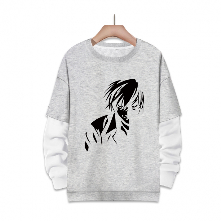  Death note Anime fake two-piece thick round neck sweater from S to 3XL