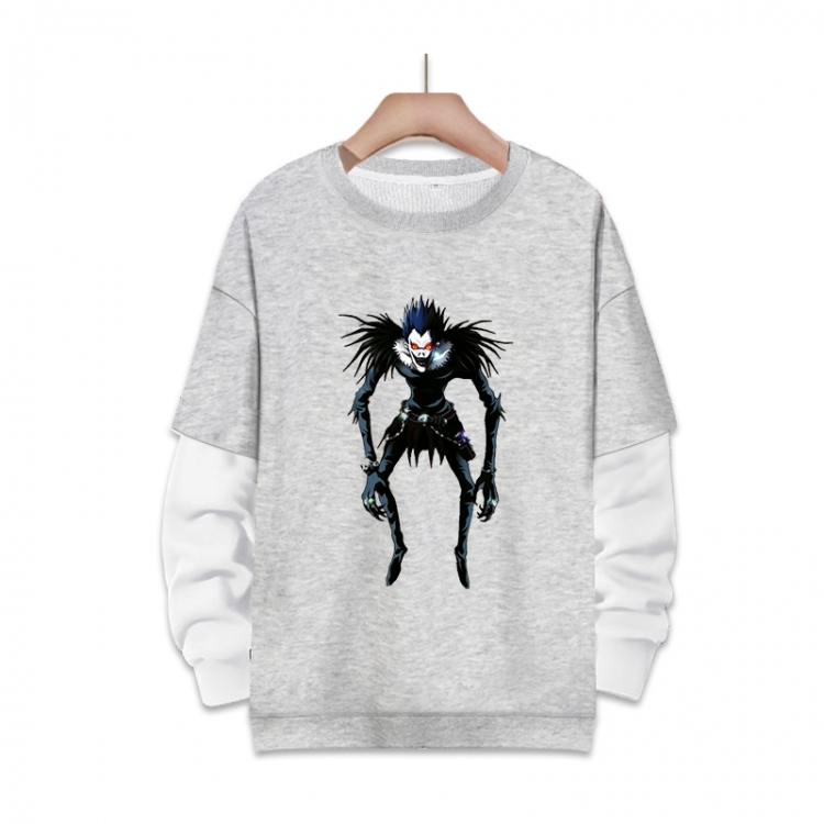  Death note Anime fake two-piece thick round neck sweater from S to 3XL