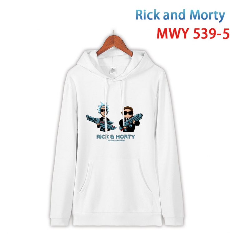 Rick and Morty Cotton Hooded Patch Pocket Sweatshirt from S to 4XL  MWY-539-5