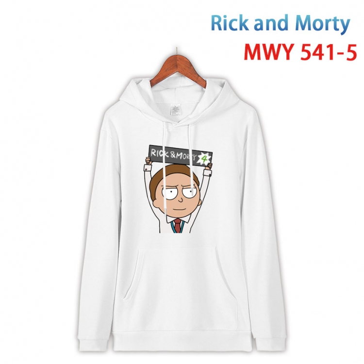 Rick and Morty Cotton Hooded Patch Pocket Sweatshirt from S to 4XL  MWY-541-5