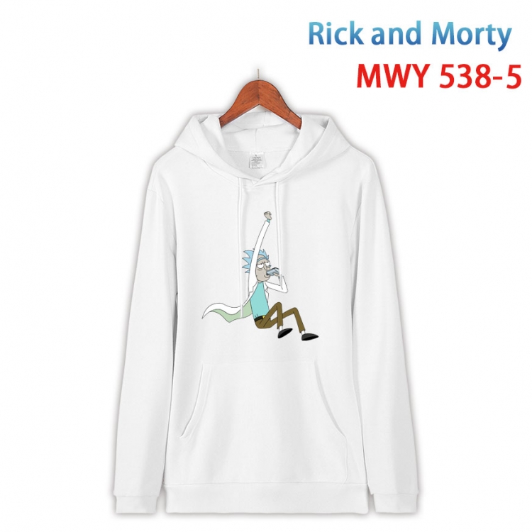 Rick and Morty Cotton Hooded Patch Pocket Sweatshirt from S to 4XL  MWY-538-5