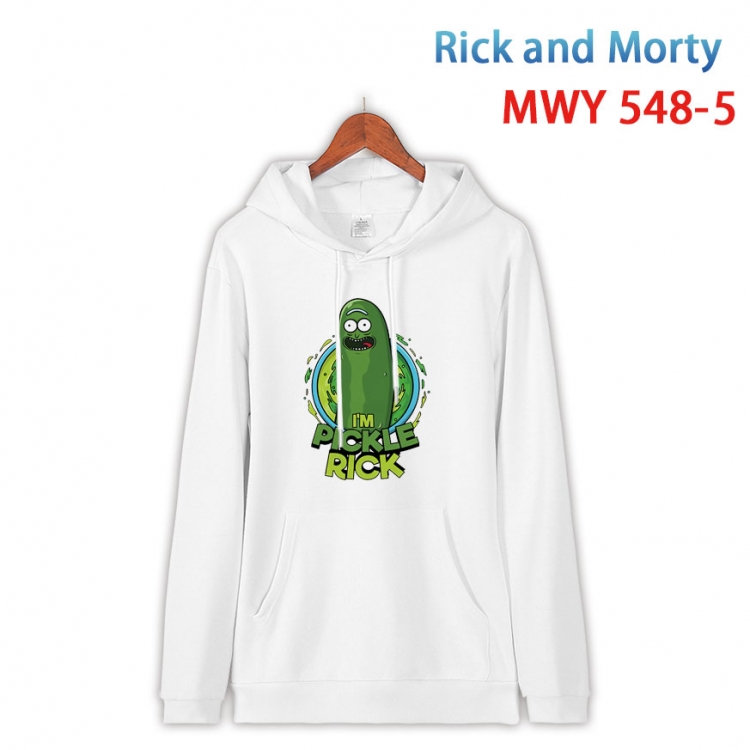 Rick and Morty Cotton Hooded Patch Pocket Sweatshirt from S to 4XL  MWY-548-5