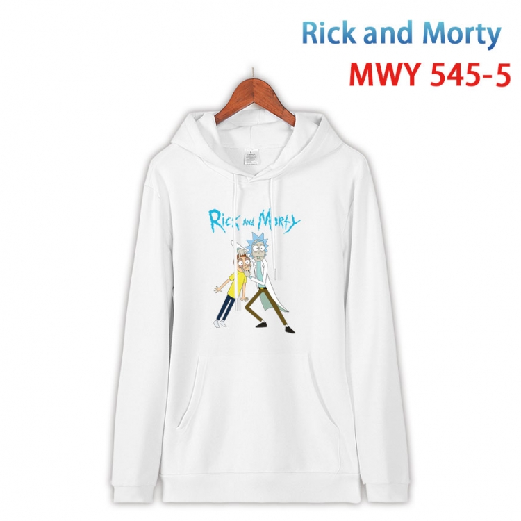 Rick and Morty Cotton Hooded Patch Pocket Sweatshirt from S to 4XL  MWY-545-5