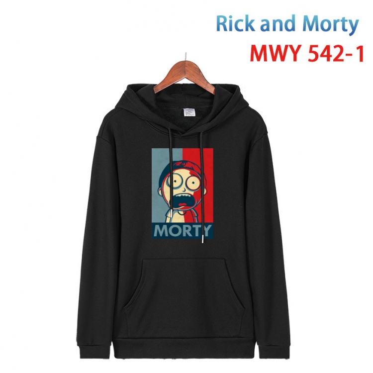 Rick and Morty Cotton Hooded Patch Pocket Sweatshirt from S to 4XL  MWY-542-1