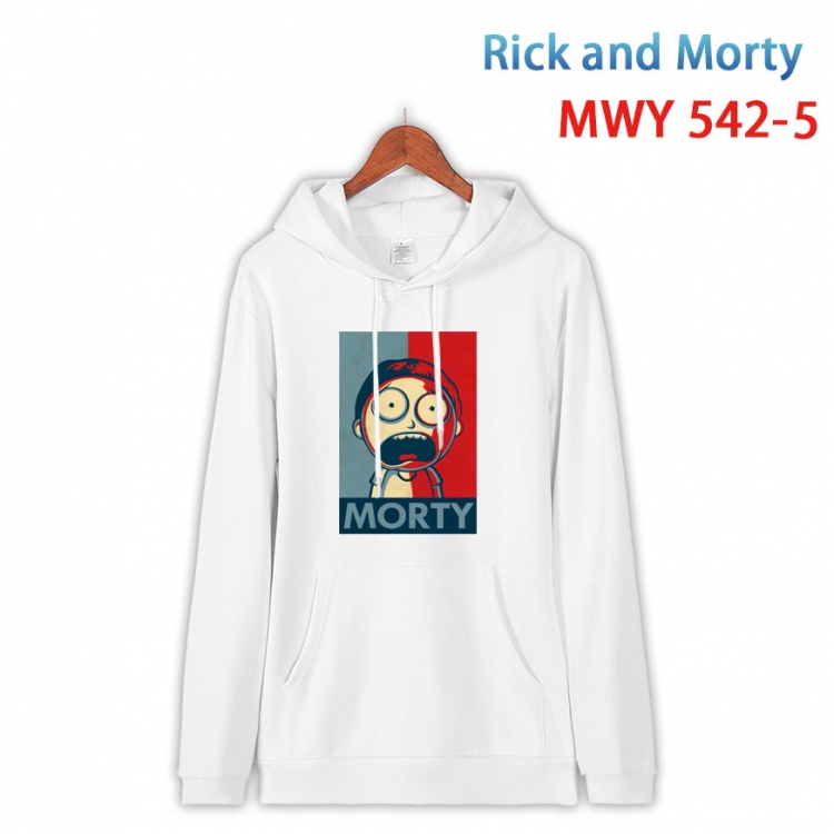 Rick and Morty Cotton Hooded Patch Pocket Sweatshirt from S to 4XL  MWY-542-5