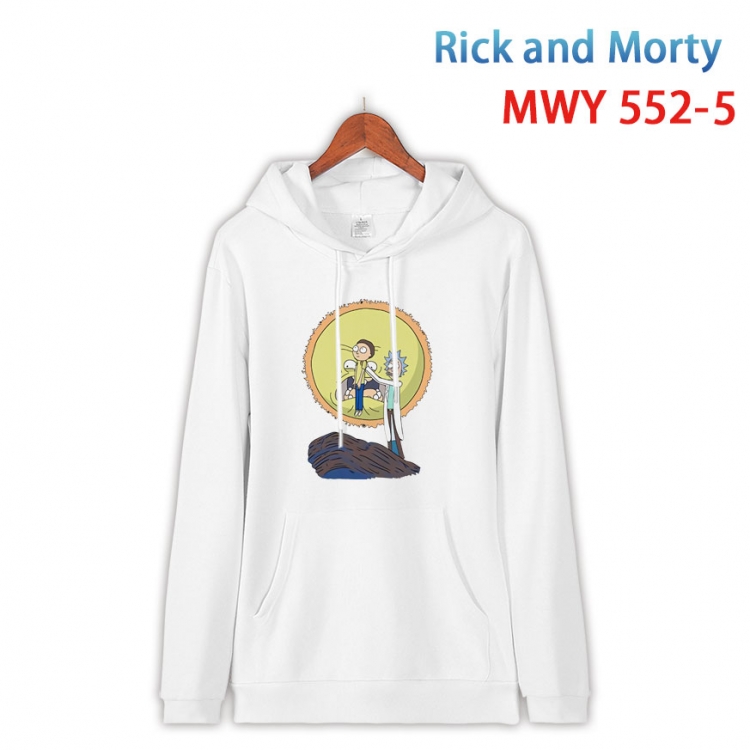 Rick and Morty Cotton Hooded Patch Pocket Sweatshirt from S to 4XL  MWY-552-5