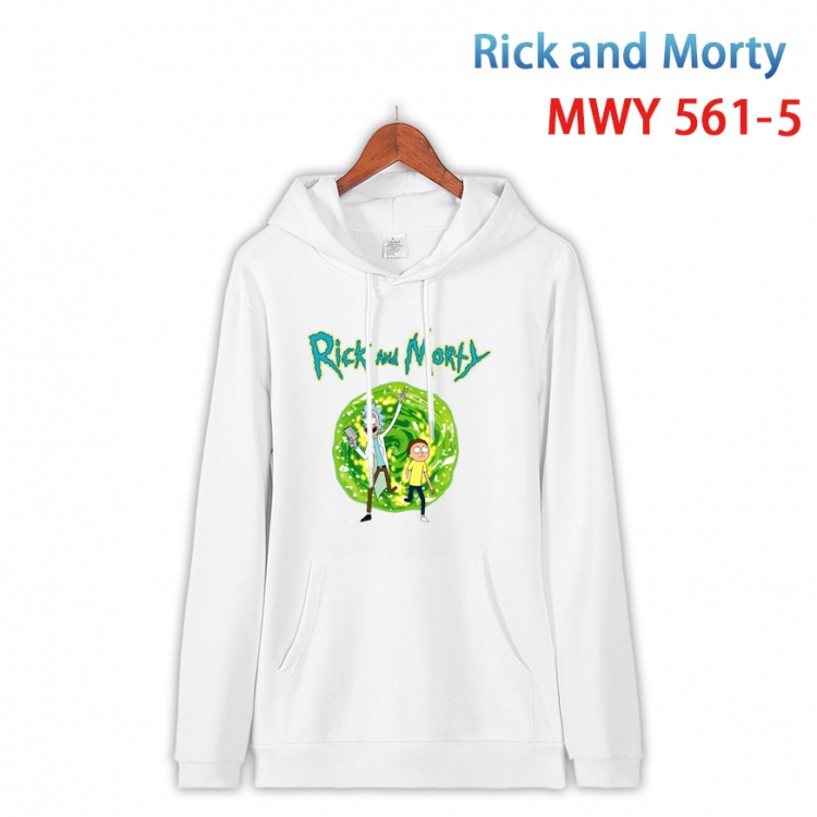 Rick and Morty Cotton Hooded Patch Pocket Sweatshirt from S to 4XL  MWY-561-5