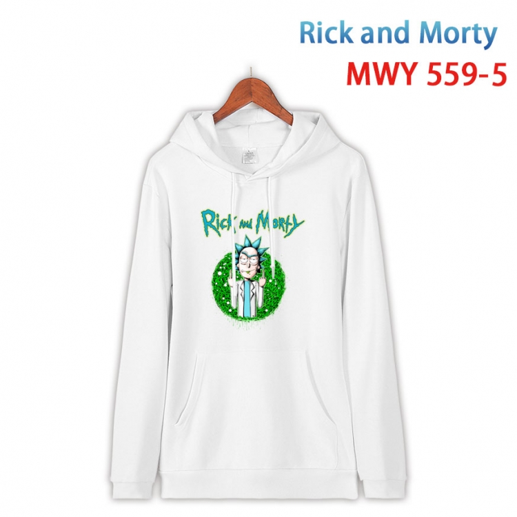 Rick and Morty Cotton Hooded Patch Pocket Sweatshirt from S to 4XL  MWY-559-5