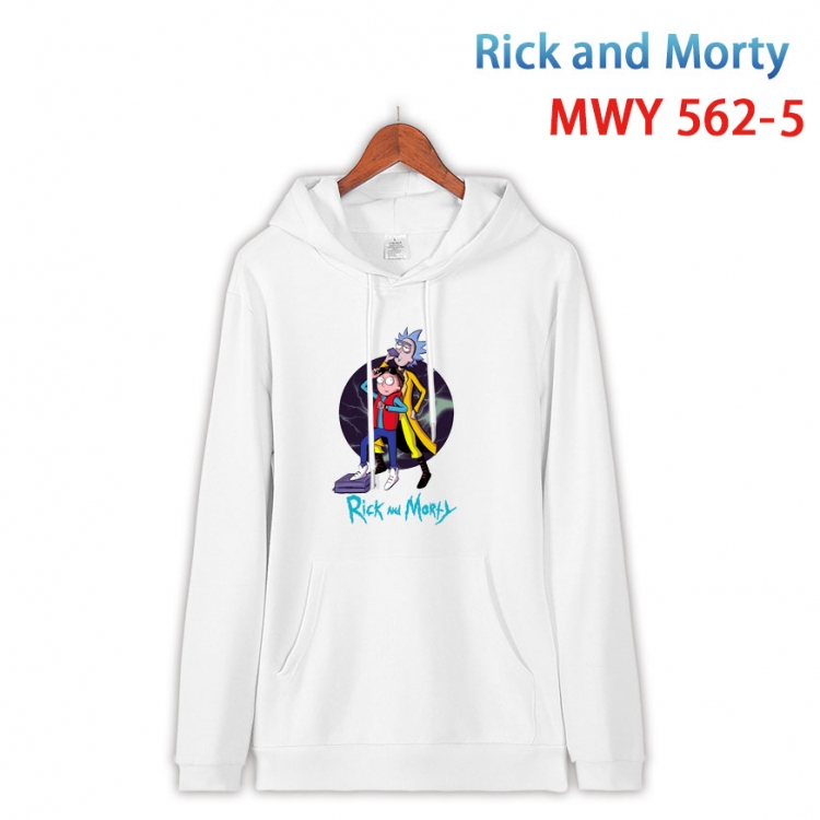 Rick and Morty Cotton Hooded Patch Pocket Sweatshirt from S to 4XL  MWY-562-5