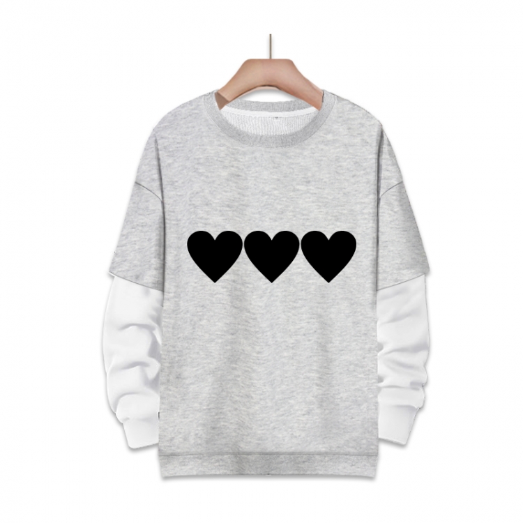 Accelerator Anime fake two-piece thick round neck sweater from S to 3XL