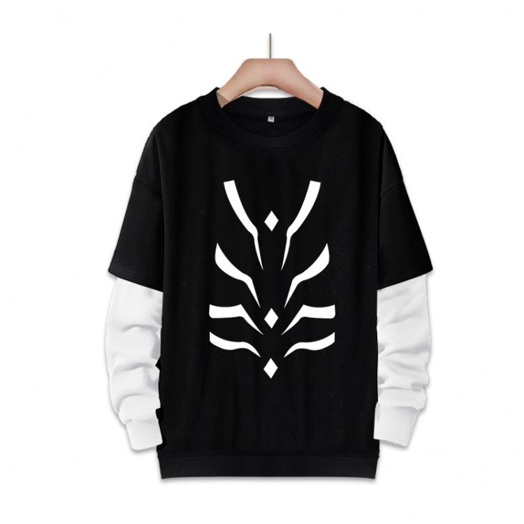 Accelerator Anime fake two-piece thick round neck sweater from S to 3XL