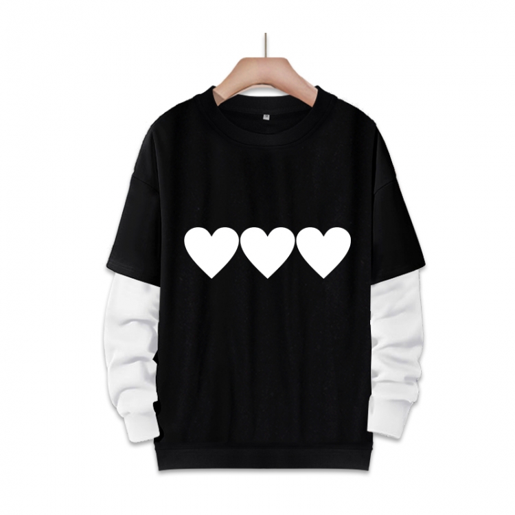 Accelerator Anime fake two-piece thick round neck sweater from S to 3XL