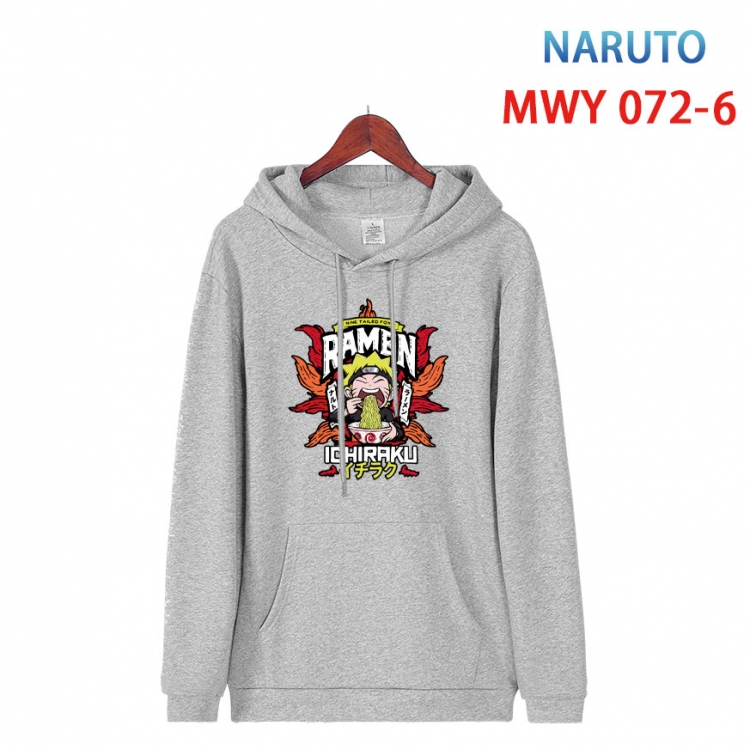 Naruto Cotton Hooded Patch Pocket Sweatshirt from S to 4XL MWY 072 6