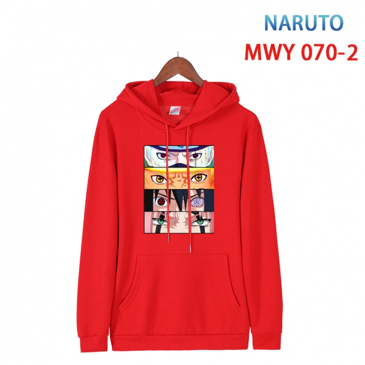 Naruto Cotton Hooded Patch Pocket Sweatshirt from S to 4XL  MWY 070 2
