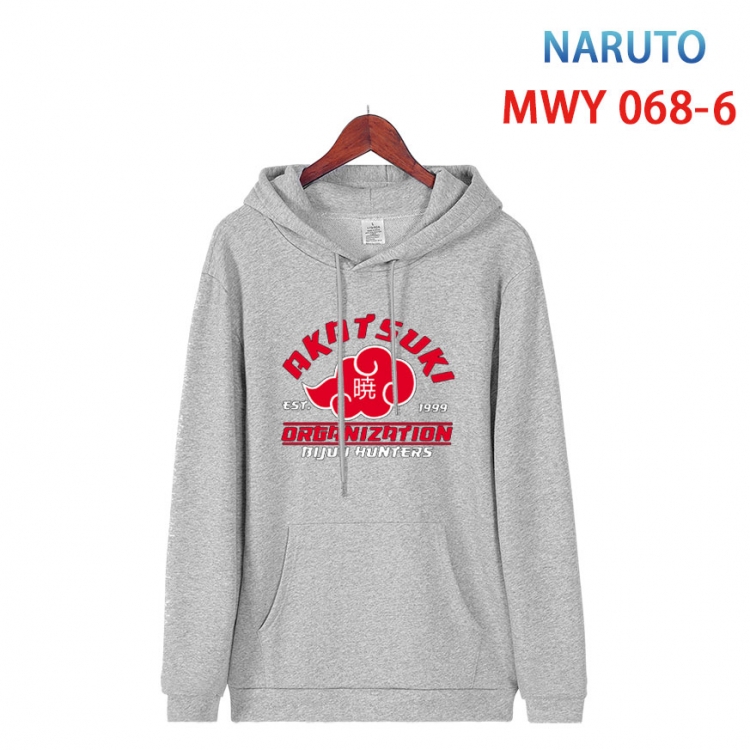 Naruto Cotton Hooded Patch Pocket Sweatshirt from S to 4XL   MWY 068 6