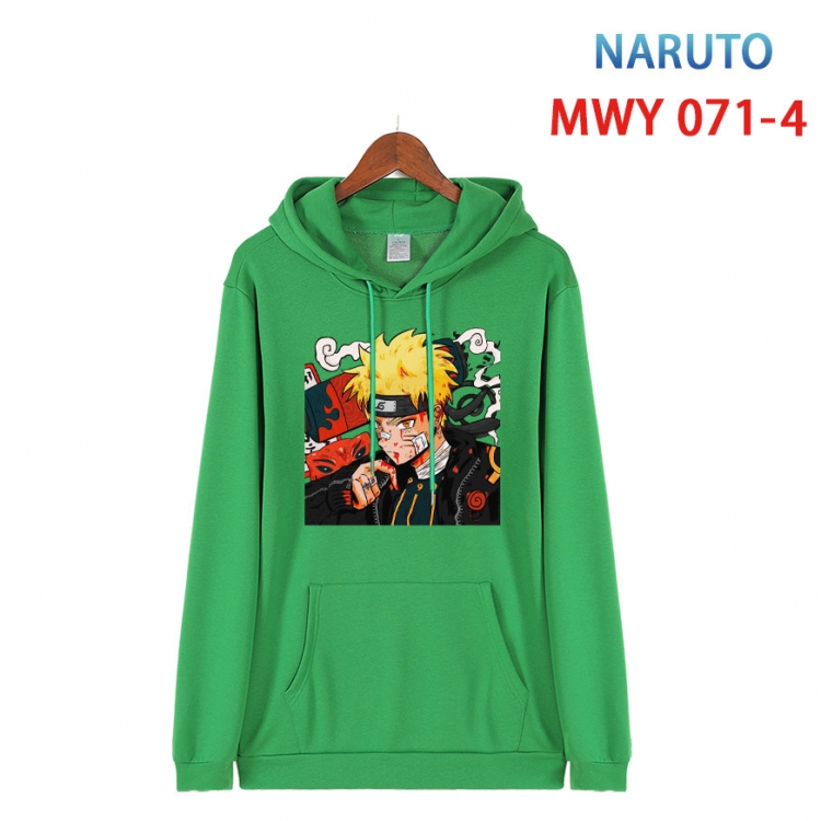 Naruto Cotton Hooded Patch Pocket Sweatshirt from S to 4XL MWY 071 4