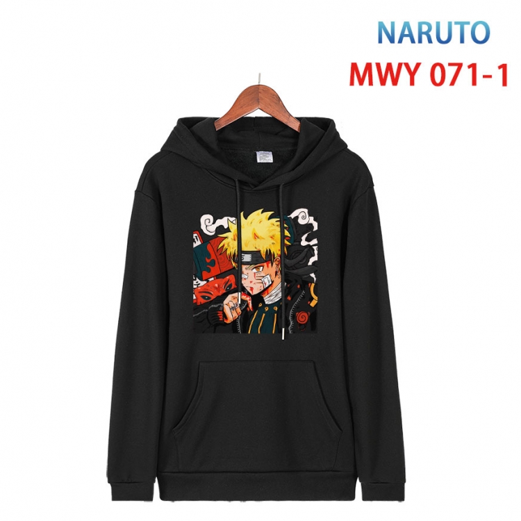 Naruto Cotton Hooded Patch Pocket Sweatshirt from S to 4XL   MWY 071 1