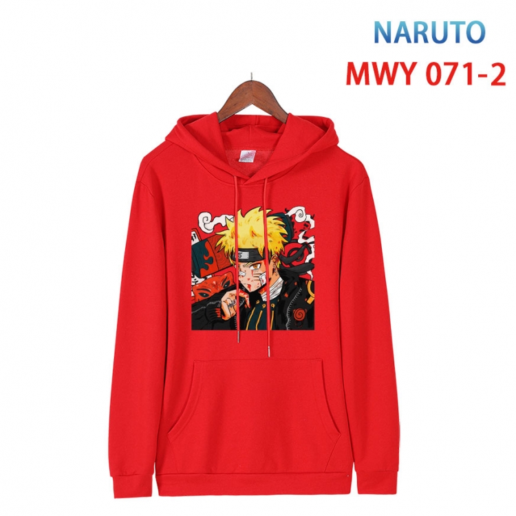 Naruto Cotton Hooded Patch Pocket Sweatshirt from S to 4XL  MWY 071 2